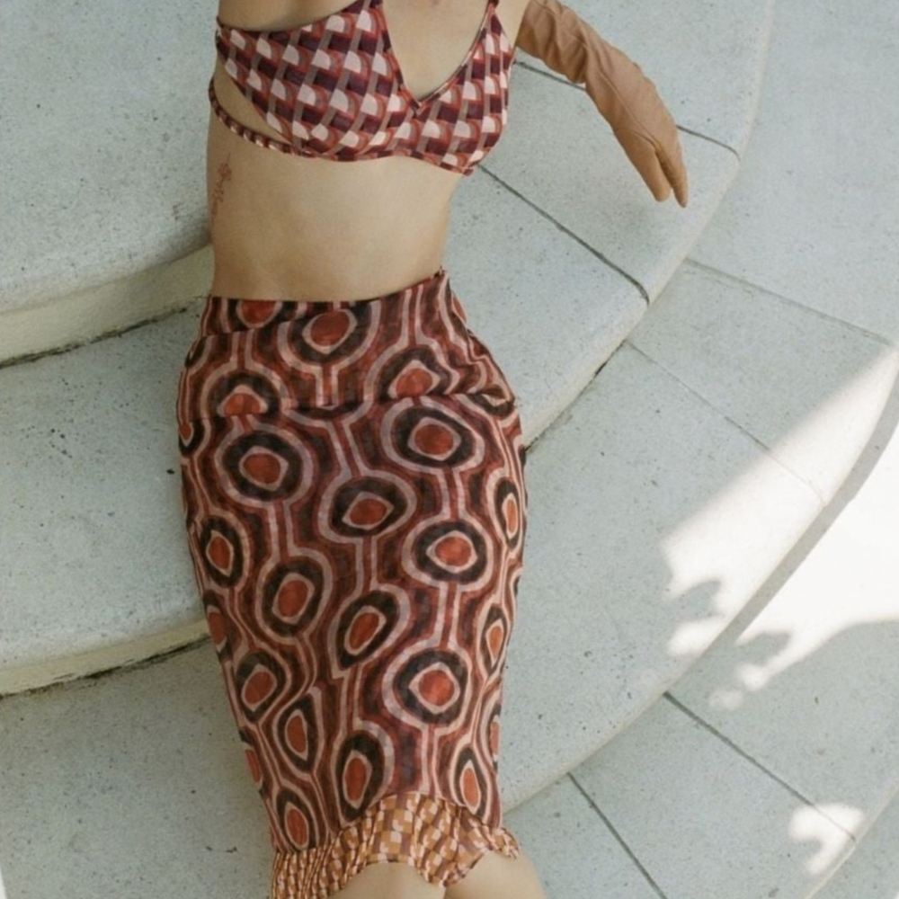 Geometric Patterned Two-Piece Set NWT - image 1